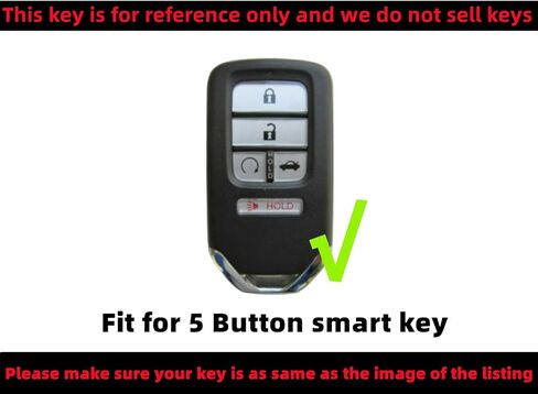 Silicone Rubber Key Fob Cover Compatible with 2015-2021 Honda Accord CR-V Civic Insight Passport Pilot ACJ932HK1310A KR5V2X A2C92005700 A2C81642600 216J-HK1310A HK1310A in Saudi Arabia