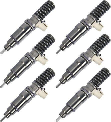6PCS FE4E00001 RFE4E00001 EFE4E00001 EX631018 Electronic Fuel Injector for Detroit Series 60 14.0L DDEC VI E3 Engine 2007-2010 Medium Heavy Duty in Saudi Arabia