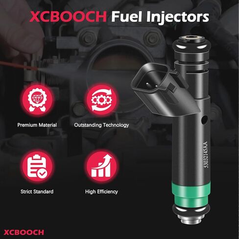 Fuel Injectors Set of 8 Compatible with Dodge for Dakota Durango 2001-2003, for Ram 1500 2002-2003, for Jeep for Grand Cherokee 2001-2002, Replace 53032145AA FJ475 812-12144 in Kuwait