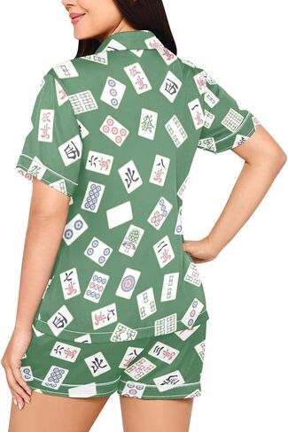 Satin Pajama Set for Women,Flower Pink Summer Womens Pajama Sets Shorts 2 Piece Sleeve Pjs Sets for Women S-XXL in Saudi Arabia