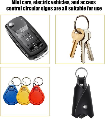 Car Keychain, Leather Bat Shape Vehicle Key Chain, Automotive Keyring Holder Accessories, Universal for Most Cars (White/Black) in Saudi Arabia