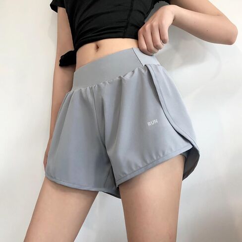 Running Shorts for Women Hiking Athletic Sport Shorts Loose Elastic Waist Lounge Walking Shorts with Pockets in Saudi Arabia