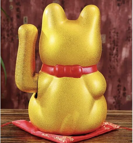FANCYPUMPKIN 9" Lucky Cat Waving Arm Cat Asian Waving Lucky Cat-A in Saudi Arabia
