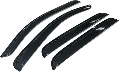 Smoke Tinted Window Visors Sun Rain Vent Guard Shade Deflector Compatible with Toyota Tacoma Double Cab 2016-2023 in Kuwait