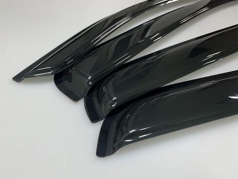 Smoke Tinted Window Visors Sun Rain Vent Guard Shade Deflector Compatible with Toyota Tacoma Double Cab 2016-2023 in Kuwait