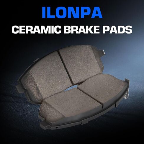 Front Ceramic Disc Brake Pads Set for Nissan 350Z/Altima/Cube/Sentra/Versa/Juke/Maxima, for INFINITI G20/G35/I30/I35, for Suzuki SX4, 4PCS(With Hardware) in Saudi Arabia