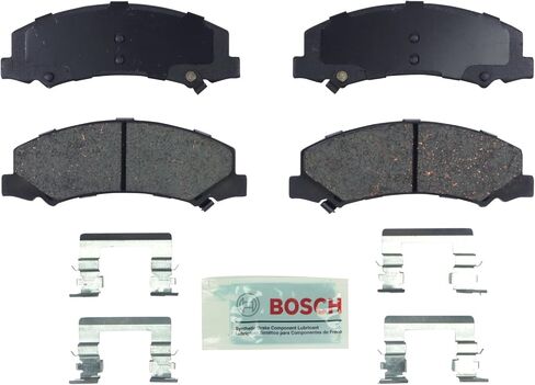 BOSCH BE1159H Blue Ceramic Disc Brake Pad Set With Hardware - Compatible With Select Buick Allure, LaCrosse, Lucerne; Cadillac DTS; Chevrolet Impala, Impala Limited, Monte Carlo; FRONT in Saudi Arabia