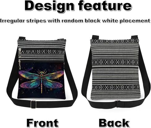 Dragonfly Crossbody Bag Starry Night Sky Dragonfly Messenger Bag Adjustable Strap Purse for Adults Unique Gift for Her Nature Lovers Birthday Present for Friend in Saudi Arabia