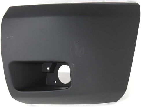 Front Bumper End Cap Primed With Fog Light Hole Left Driver Side Direct Replacement Compatible With 2007-2013 Chevrolet Silverado 1500 GM1004147 15891681 in Saudi Arabia