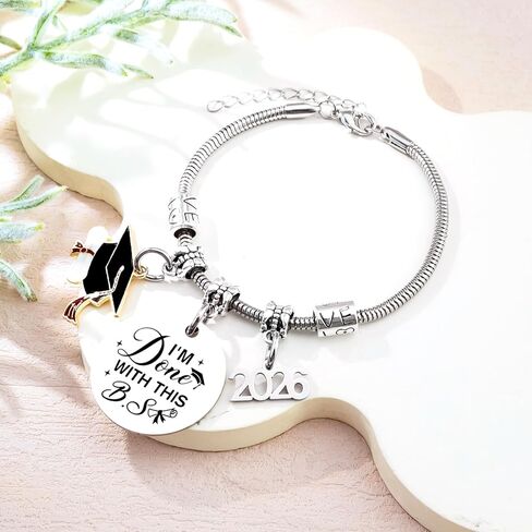 Class Of 2026 Graduation Gifts for Her Him Graduation Bracelet Senior 2026 Grad Gifts for College High School Masters Degree Graduate Present for University Phd Student in Kuwait