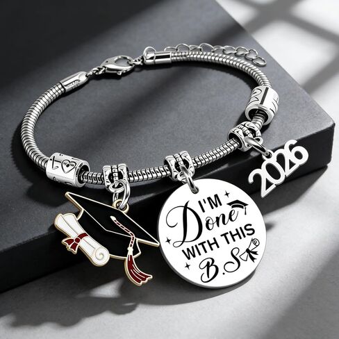 Class Of 2026 Graduation Gifts for Her Him Graduation Bracelet Senior 2026 Grad Gifts for College High School Masters Degree Graduate Present for University Phd Student in Kuwait