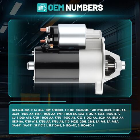 محرك بدء تشغيل 3268N مناسب لسيارات Ford F150 F250 F350 Bronco، وLincoln Mark VII، وMercury Cougar 3.8L 4.2L 4.9L 5L 5.8L مشغلات استبدال السيارات #3205، 3268، 3C24-11000-AA in Saudi Arabia