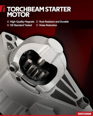 استبدال محرك Torchbeam Starter لـ 1996-2006 Elantra، Spectra5، 2005-2009 Tucson، 2004-2006 Spectra، 1997-2001،2003-2006 Tiburon، (تلقائي، وحدة ماندو) 17708N 12V 1.2KW 8 أسنان CW in Saudi Arabia
