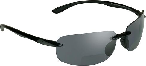 proSPORT BIFOCAL Wrap Around Sport Sunglasses +2.25 Smoke Lens Black Frame Mens Womens in Saudi Arabia