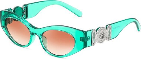 FEISEDY Women Sunglasses, Small Cat Eye Frame 90’s Vintage Men Glasses, Y2k Narrow Thick Style Shades B9168 in Saudi Arabia