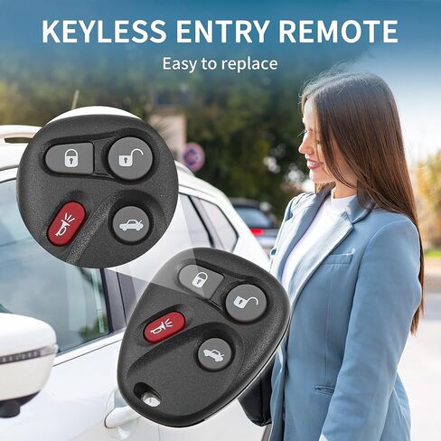 Keyless Entry Remote for Cadillac CTS 2003-2007 315Mhz L2C0005T 4 Button Reusable | Control Replacement Car Key Fob 1 Pcs in Saudi Arabia