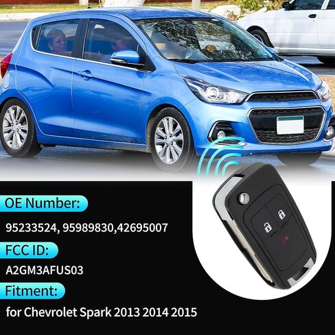 X AUTOHAUX A2GM3AFUS03 315 Mhz استبدال مفتاح ذكي عن بعد للدخول بدون مفتاح فوب لسيارة شيفروليه سبارك 2013 2014 2015 46 رقاقة 95233524 95989830 42695007 3 أزرار 2 قطعة in Saudi Arabia