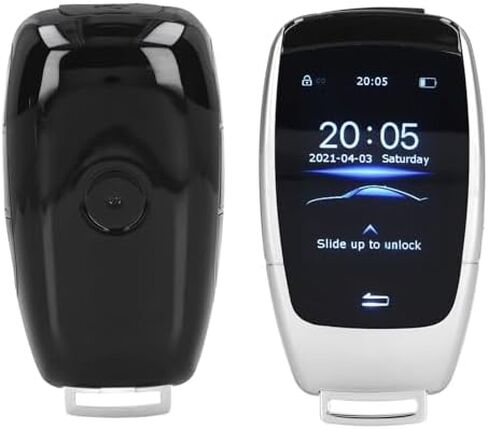 مفتاح السيارة الذكي عن بعد، الكل في واحد قفل تلقائي للدخول بدون مفتاح مع شاشة LCD 2 بوصة، ملحق بديل لمفتاح السيارة، جهاز تحكم عن بعد عالمي للسيارات لـ TK900 (فضي) in Kuwait