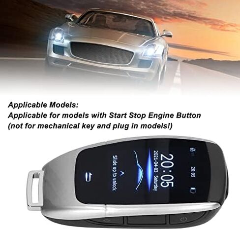 مفتاح السيارة الذكي عن بعد، الكل في واحد قفل تلقائي للدخول بدون مفتاح مع شاشة LCD 2 بوصة، ملحق بديل لمفتاح السيارة، جهاز تحكم عن بعد عالمي للسيارات لـ TK900 (فضي) in Kuwait