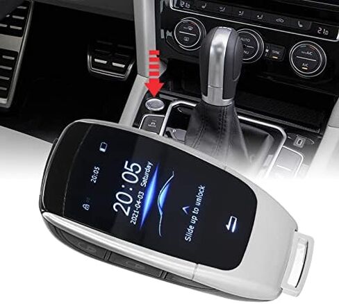 مفتاح السيارة الذكي عن بعد، الكل في واحد قفل تلقائي للدخول بدون مفتاح مع شاشة LCD 2 بوصة، ملحق بديل لمفتاح السيارة، جهاز تحكم عن بعد عالمي للسيارات لـ TK900 (فضي) in Kuwait