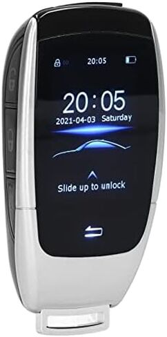 مفتاح السيارة الذكي عن بعد، الكل في واحد قفل تلقائي للدخول بدون مفتاح مع شاشة LCD 2 بوصة، ملحق بديل لمفتاح السيارة، جهاز تحكم عن بعد عالمي للسيارات لـ TK900 (فضي) in Kuwait