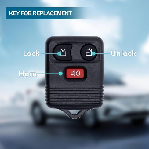 Keyless Entry Key Fob Replacement Keyless Entry Remote Car Keys Fits for 1998-2016 Ford, Mazda, Mercury, Lincoln with FCC ID: CWTWB1U331 (Four) in Kuwait