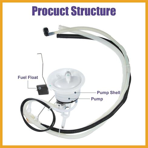 وحدة مضخة فلتر الوقود الكهربائية مناسبة لسيارات BMW 128i 135i 325i 325xi 328i 330i 335i 335is 2006-2013 رقم 16117163295 - حزمة من قطعة واحدة بديلة للمواد المتينة in Kuwait