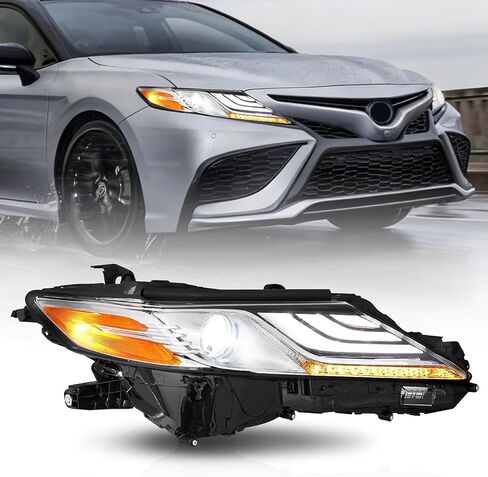 JFN LED Headlight Compatible with 2018 2019 2020 2021 2022 2023 2024 Toyota Camry XLE/XSE (Passenger Side(Right)) in Kuwait