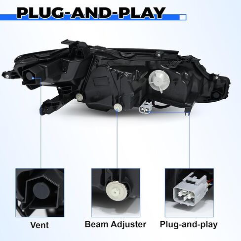 JFN LED Headlight Compatible with 2018 2019 2020 2021 2022 2023 2024 Toyota Camry XLE/XSE (Passenger Side(Right)) in Kuwait