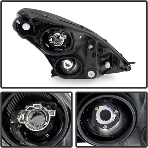 ACANII-For 2000 2001 2002 2003 2004 2005 Toyota Celica Blk المصابيح الأمامية للسائق + جانب الركاب in Saudi Arabia