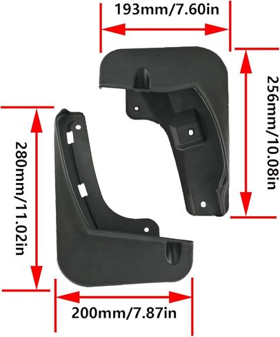 XUKEY 4PCS Mud Flaps Splash Guard for Toyota Venza 2021-2024 Mudguards Mudflaps Fender Tire Protector Rear Front Car Accessories Replacement in Saudi Arabia