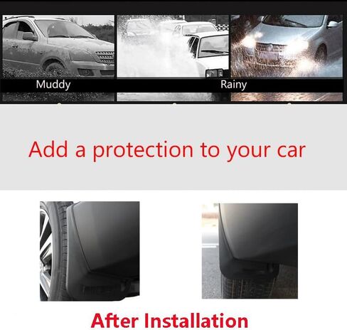 XUKEY 4PCS Mud Flaps Splash Guard for Toyota Venza 2021-2024 Mudguards Mudflaps Fender Tire Protector Rear Front Car Accessories Replacement in Saudi Arabia