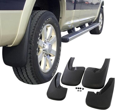 سكالر 4 قطع من اللوحات الطينية الأمامية والخلفية الممتازة، واقيات الطين سبلاش مشاعل تناسب دودج رام 1500 2009-2018 in Kuwait