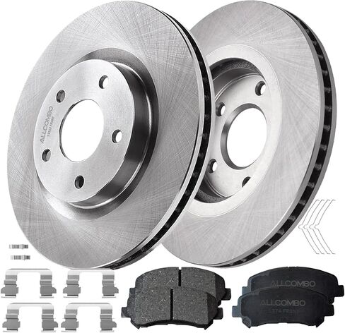 ALLCOMBO Front 11.65" (295.8mm) Brakes Rotors and Ceramic Pads for 2008-2013 Nissan Rogue Brake Kit 2008 2009 2010 2011 2012 2013 Replacement 31512 1374 in Saudi Arabia