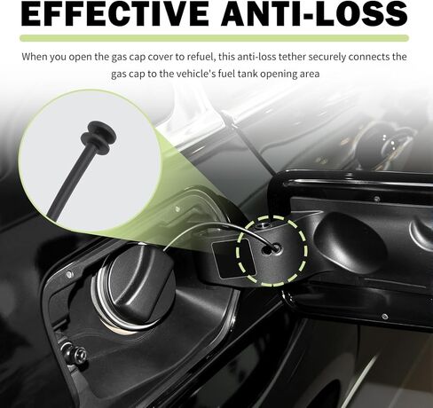 Gas Cap Tether,Fuel Cap Tether OEM#16117193372 16117222330 16117222391 Replacement,Anti-Loss Fuel Tank Caps Retainer Rope Compatible with BMW 323i 325i 328i 330i 335i in Saudi Arabia
