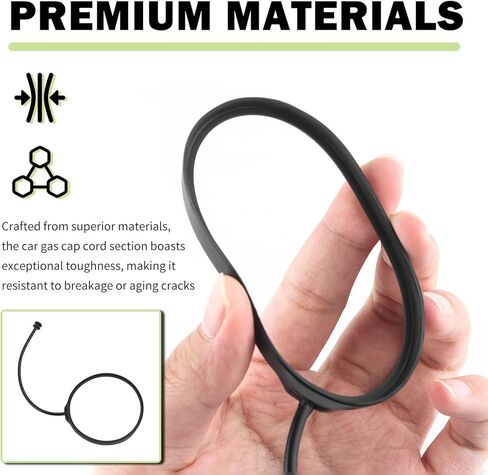 Gas Cap Tether,Fuel Cap Tether OEM#16117193372 16117222330 16117222391 Replacement,Anti-Loss Fuel Tank Caps Retainer Rope Compatible with BMW 323i 325i 328i 330i 335i in Saudi Arabia