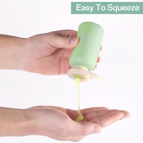 18 عبوة من زجاجات السفر لمستلزمات الزينة، حاويات سفر بلاستيكية معتمدة من إدارة أمن المواصلات الأمريكية لمستلزمات الزينة، شامبو وبلسم سوائل قابلة لإعادة التعبئة ومضادة للتسرب، زجاجات أدوات الزينة الأساسية للسفر in Kuwait