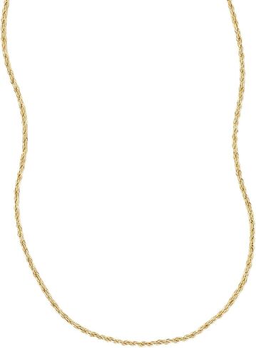 Made By Mary French Rope Chain Necklace – 14K Gold Filled | Thick Twisted Rope Chain | Minimalist Statement Necklace for Women | Layering/Standalone Classic Jewelry | 16 in in Saudi Arabia