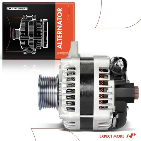 A-Premium Alternator Compatible with Ford F-250 Super Duty 2017-2022, F-350 Super Duty 2017-2022, F-450 Super Duty 2017-2022, F-550 Super Duty 2017-2022, 6.7L, 12V 175A 8-Groove Pulley Clockwise in Saudi Arabia