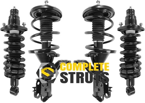 COMPLETESTRUTS - مجموعات الدعامات الأمامية والخلفية الكاملة مع استبدال نوابض لولبية لـ 2002-2004 Acura RSX - مجموعة من 4 in Saudi Arabia