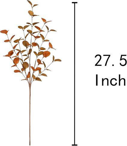 6 قطع من أوراق الأوكالبتوس الصناعية وسيقان الأوكالبتوس الصناعية ورذاذ أوراق الخريف وأوراق الخريف وديكورات الخريف للمنزل وترتيب الزهور in Kuwait