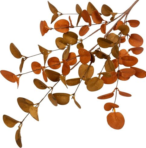 6 قطع من أوراق الأوكالبتوس الصناعية وسيقان الأوكالبتوس الصناعية ورذاذ أوراق الخريف وأوراق الخريف وديكورات الخريف للمنزل وترتيب الزهور in Kuwait