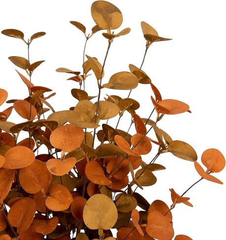 6 قطع من أوراق الأوكالبتوس الصناعية وسيقان الأوكالبتوس الصناعية ورذاذ أوراق الخريف وأوراق الخريف وديكورات الخريف للمنزل وترتيب الزهور in Kuwait
