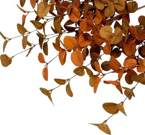 6 قطع من أوراق الأوكالبتوس الصناعية وسيقان الأوكالبتوس الصناعية ورذاذ أوراق الخريف وأوراق الخريف وديكورات الخريف للمنزل وترتيب الزهور in Kuwait