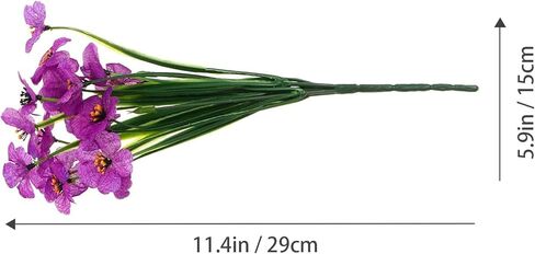 6 عبوات من زهور البنفسج الاصطناعية، زهور البنفسج الأرجوانية خفيفة الوزن وزهور وهمية لديكور الطاولة المركزية للمنزل والمكتب in Kuwait