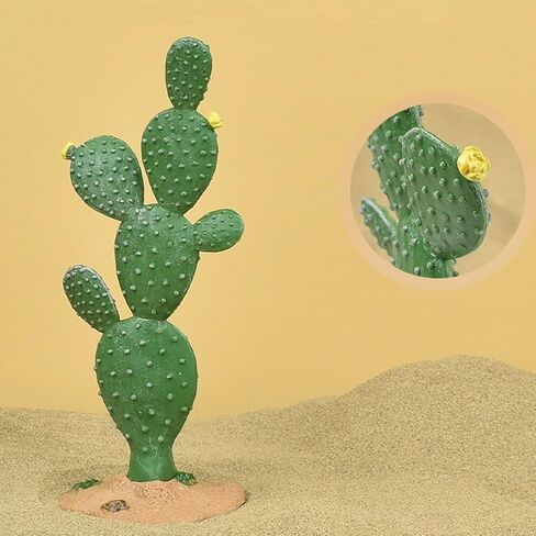 3pcs Green Simulated Cactus Artificial Sand Decoration - Decorative Fake Cactus Plant Table Decoration in Saudi Arabia
