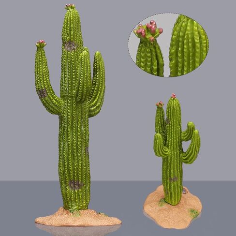 3pcs Green Simulated Cactus Artificial Sand Decoration - Decorative Fake Cactus Plant Table Decoration in Saudi Arabia