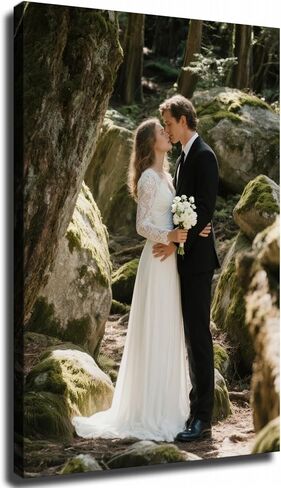 Canvas Prints With Your Photos : Personalized Custom Canvas Prints, Digitally Printed Photo To Canvas Ideal For Home Decor Gifts Keepsakes (1, Canvas, 12" Lx18, Framed) in Saudi Arabia