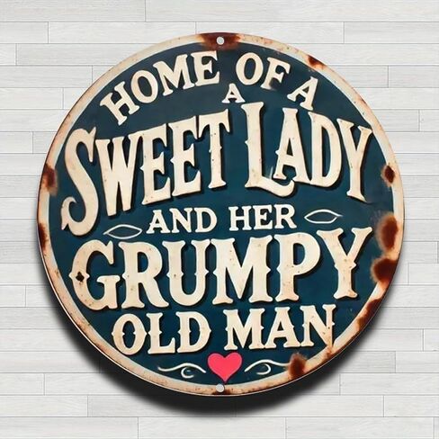 Happy Place Dont Ruin It Sign Vintage Rustic Aluminum Metal Round Wall Sign, 8-inch Indoor Outdoor Gifts And Decor for Home, Office, Cafe & Yard Farm in Saudi Arabia