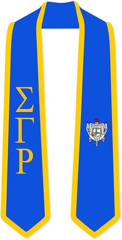 Sigma Gamma Rho Greek 2 Tone Lettered Graduation Sash Stole in Saudi Arabia